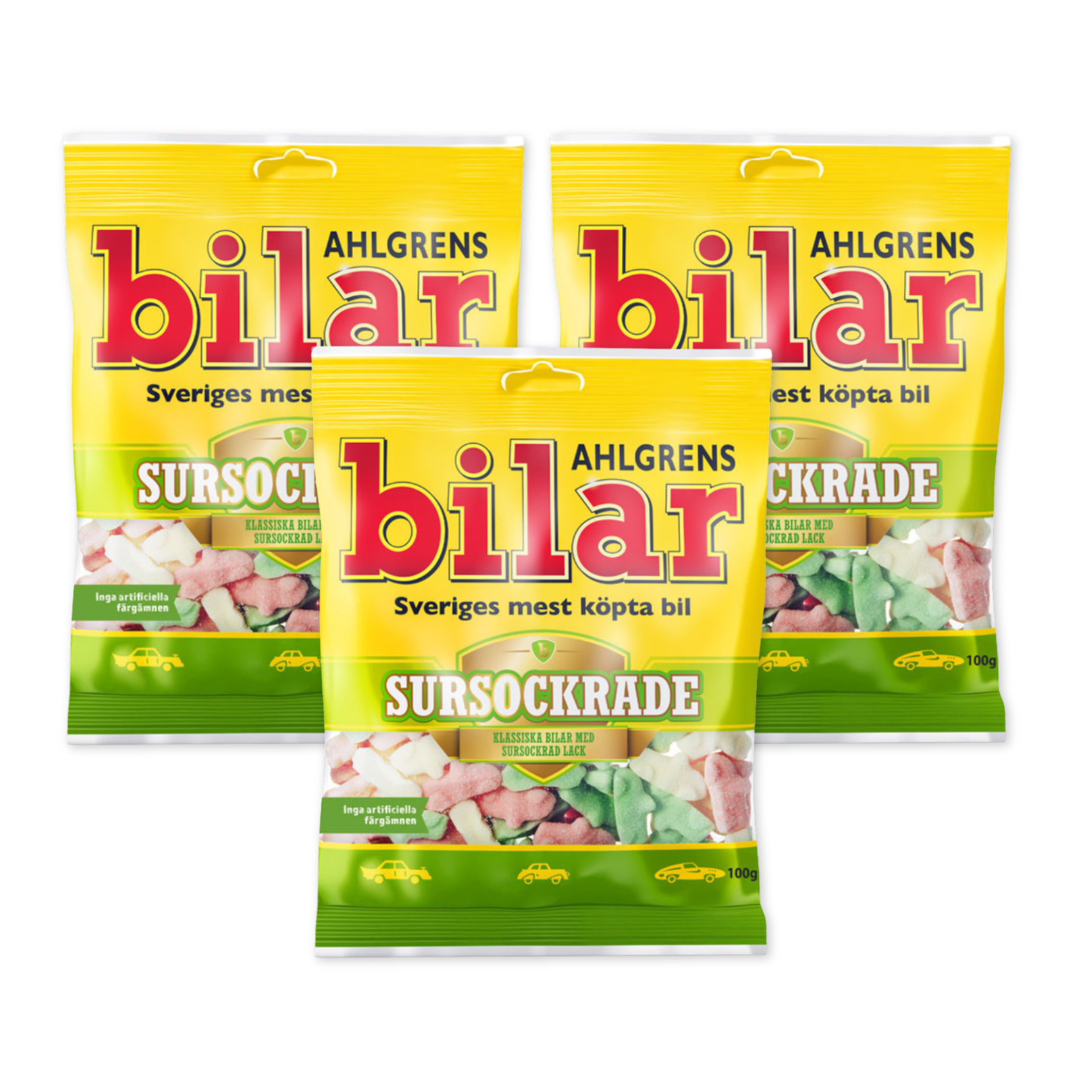Ahlgrens Sour Foam Cars