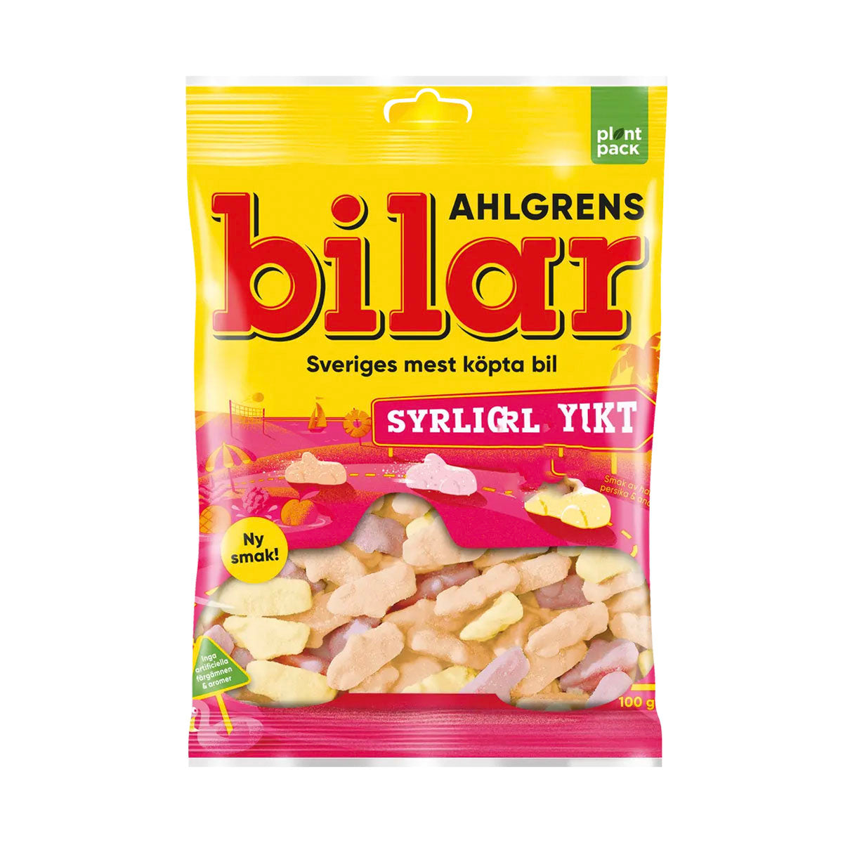 Ahlgrens Sour Fruit Foam Cars