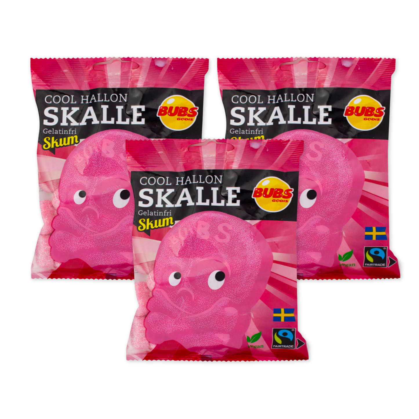 BUBS Raspberry Skulls Mini