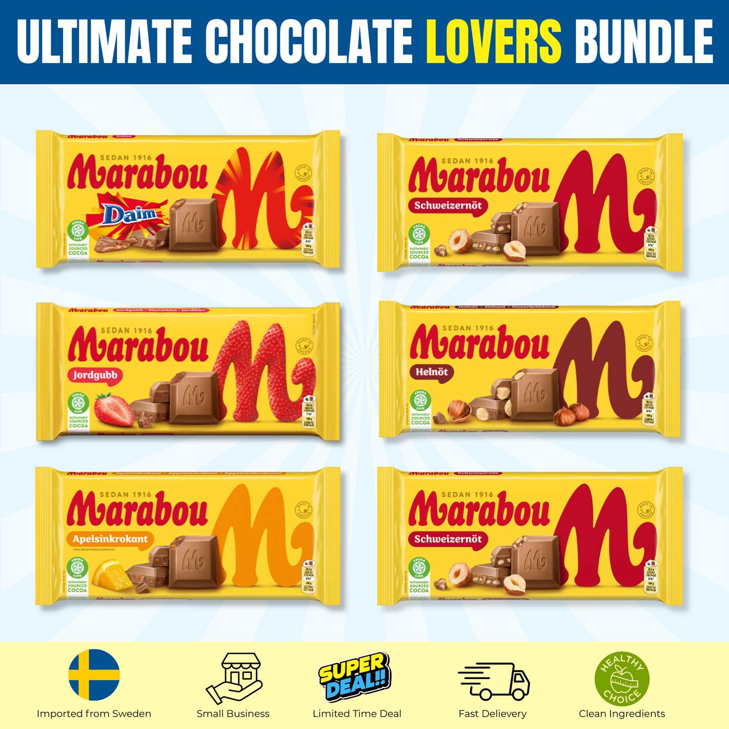 XXL Swedish Chocolate Bundle 3.7 lb