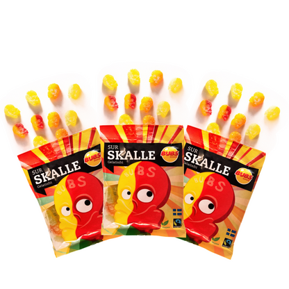BUBS Sour Skulls Mini -  3 PACK