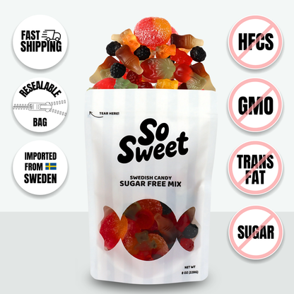 Swedish Candy 100% Sugar Free Mix