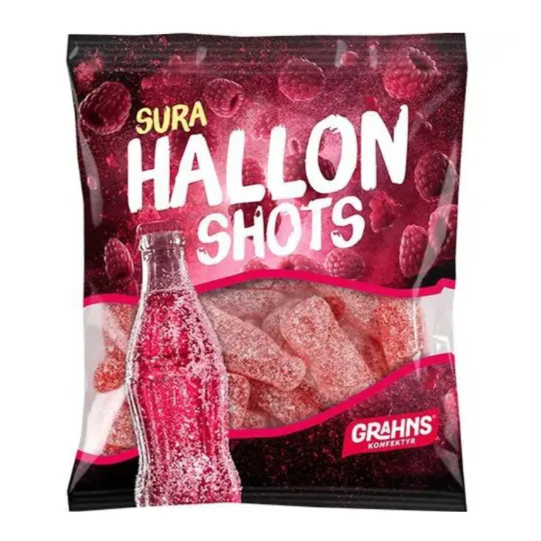 Raspberry Pucker Shots – Intensely Sour Gummy Bottles – SoSweet